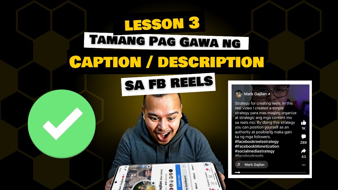 Tamang pag gawa ng Caption or Description sa Facebook Reels