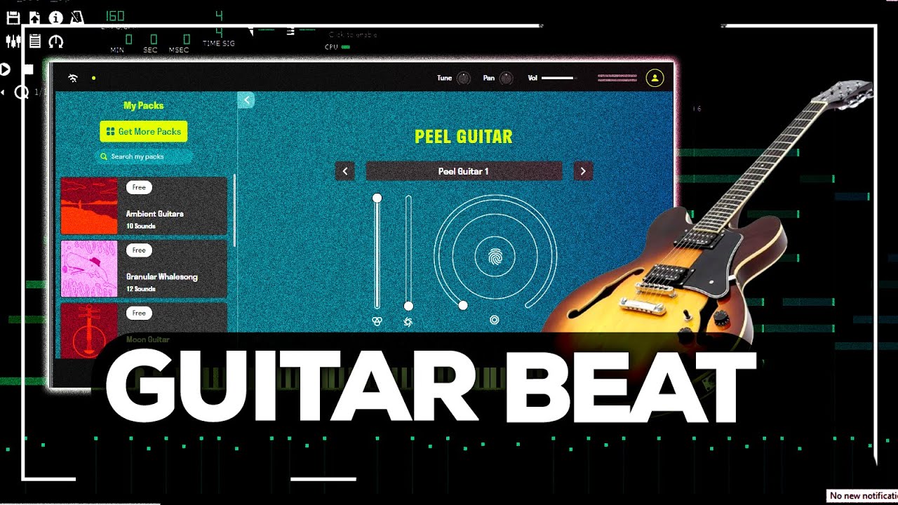 How to Make Melodic Guitar Trap beats in Lmms [ Free Plugins]