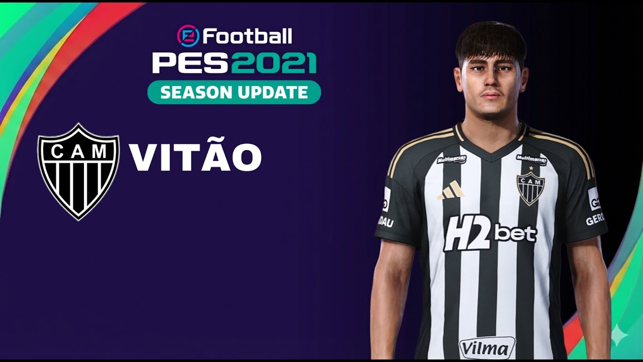 Como criar o zagueiro Vitão do Atlético Mineiro no PES 21