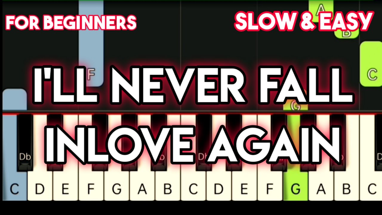 TOM JONES - I'LL NEVER FALL INLOVE AGAIN | SLOW & EASY PIANO TUTORIAL