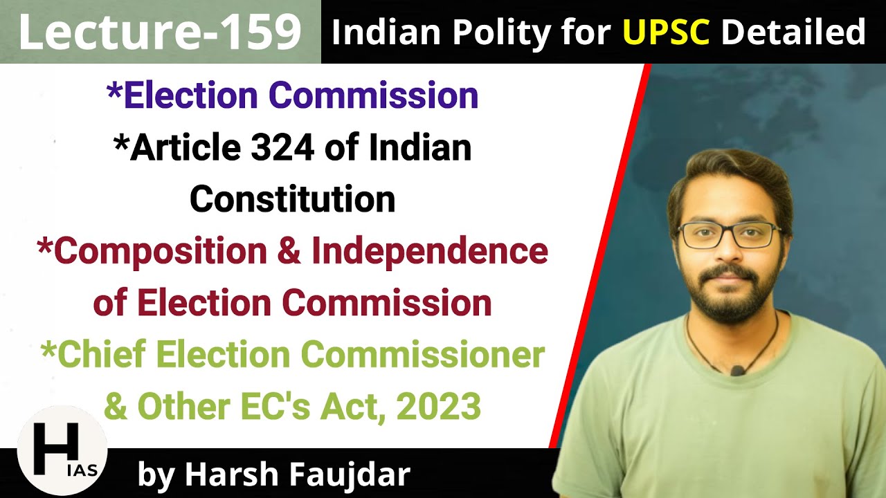 L159: Election Commission of India - Composition & Independence (Article 324) | Indian Polity UPSC