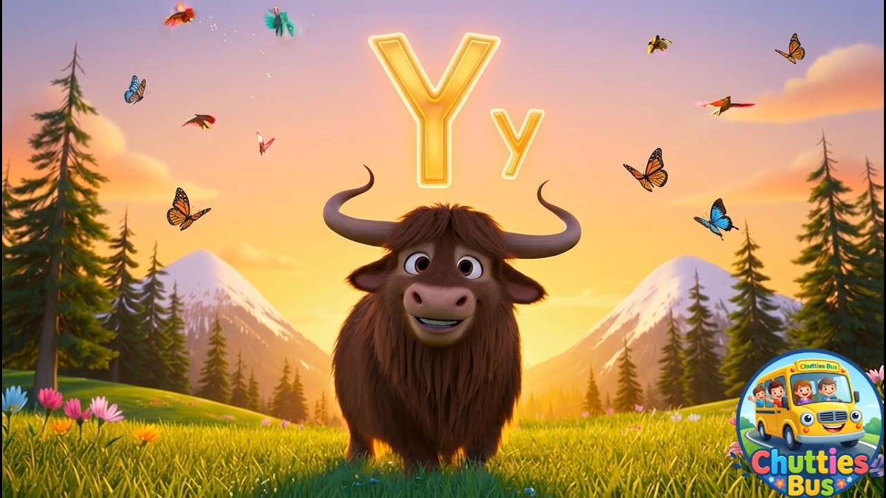 Y for Yak 🐂 | ABCD Song for Kids | Learn Alphabets | Phonics Song | Chutties Bus