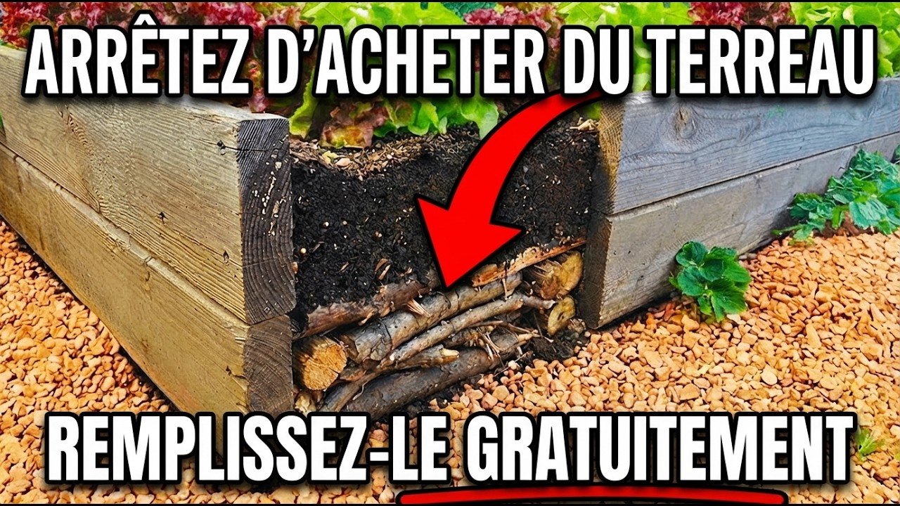 Une Seule Couche de “Déchets” en Bac Surélevé Crée un Sol Infini — Pourquoi Acheter des Sacs ?