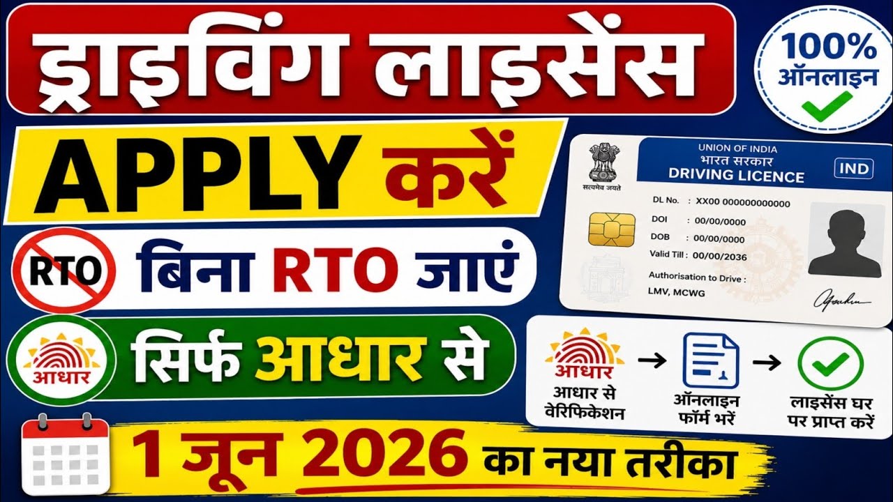 How to Apply New Driving License Online 2026 | Learner License Kaise Banaye Online