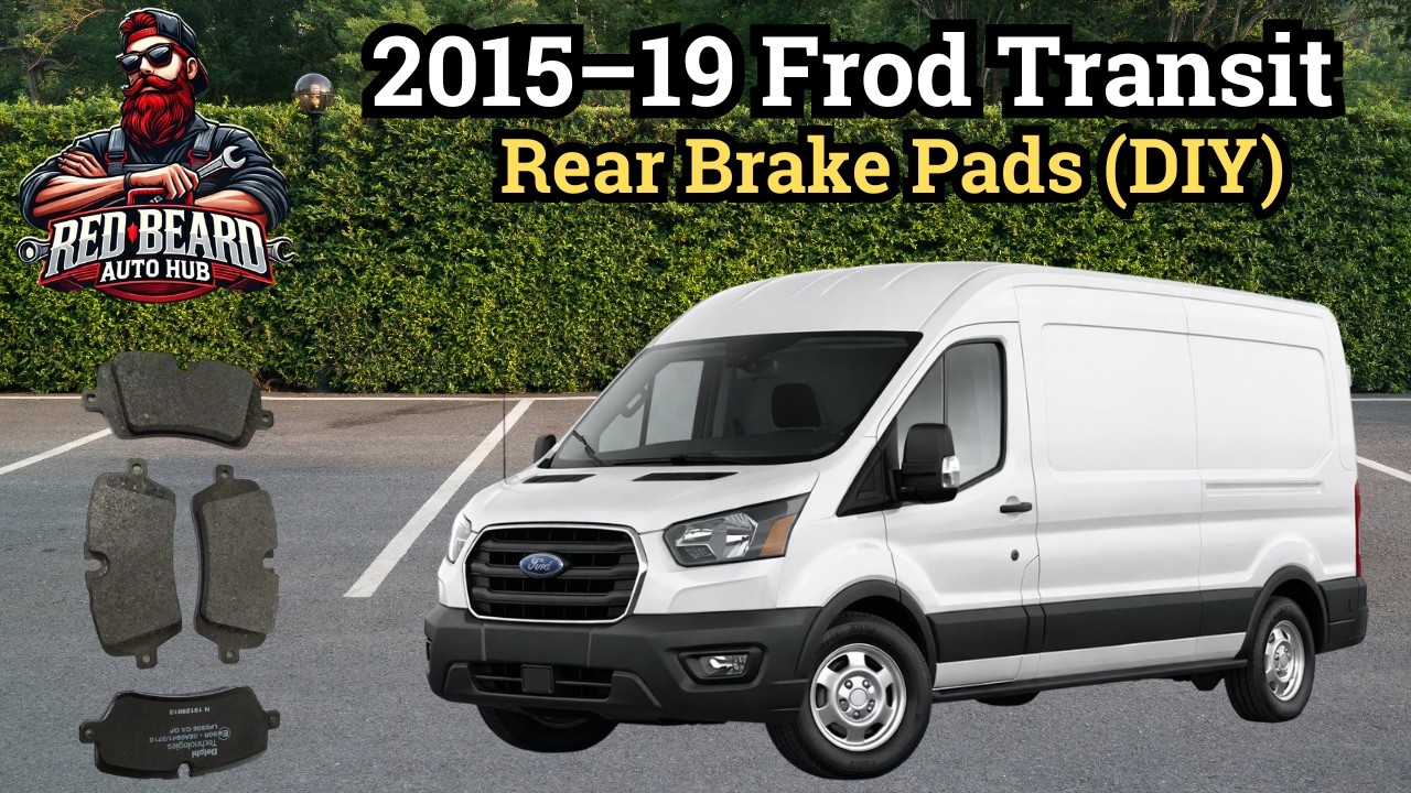 Замена задних тормозных колодок Ford Transit 250 | Самостоятельная замена (2015–2023)