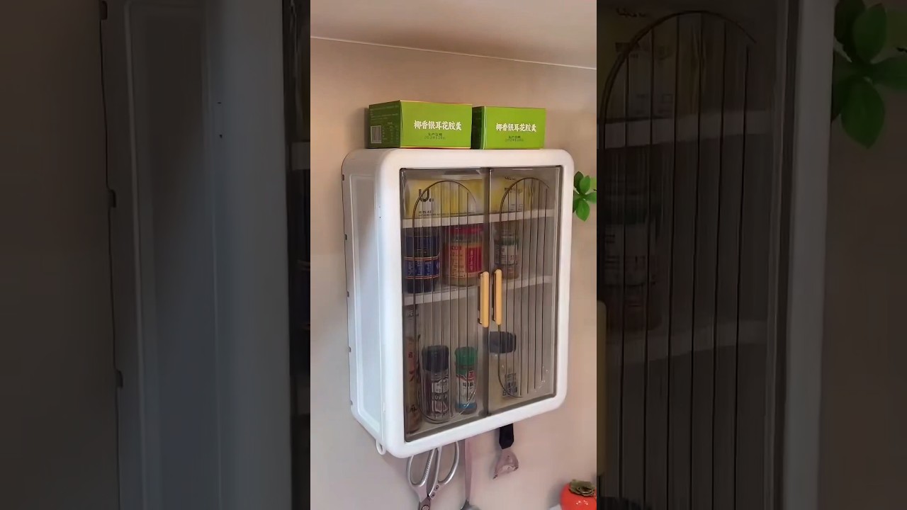 Wall mounted storage box for kitchen and bathroom online available on Amazon Flipkart