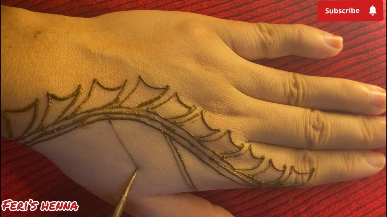 Simple Arabic mehndi design |Arabic Design for beginners |Basic Henna balloons mehndi design #mehndi