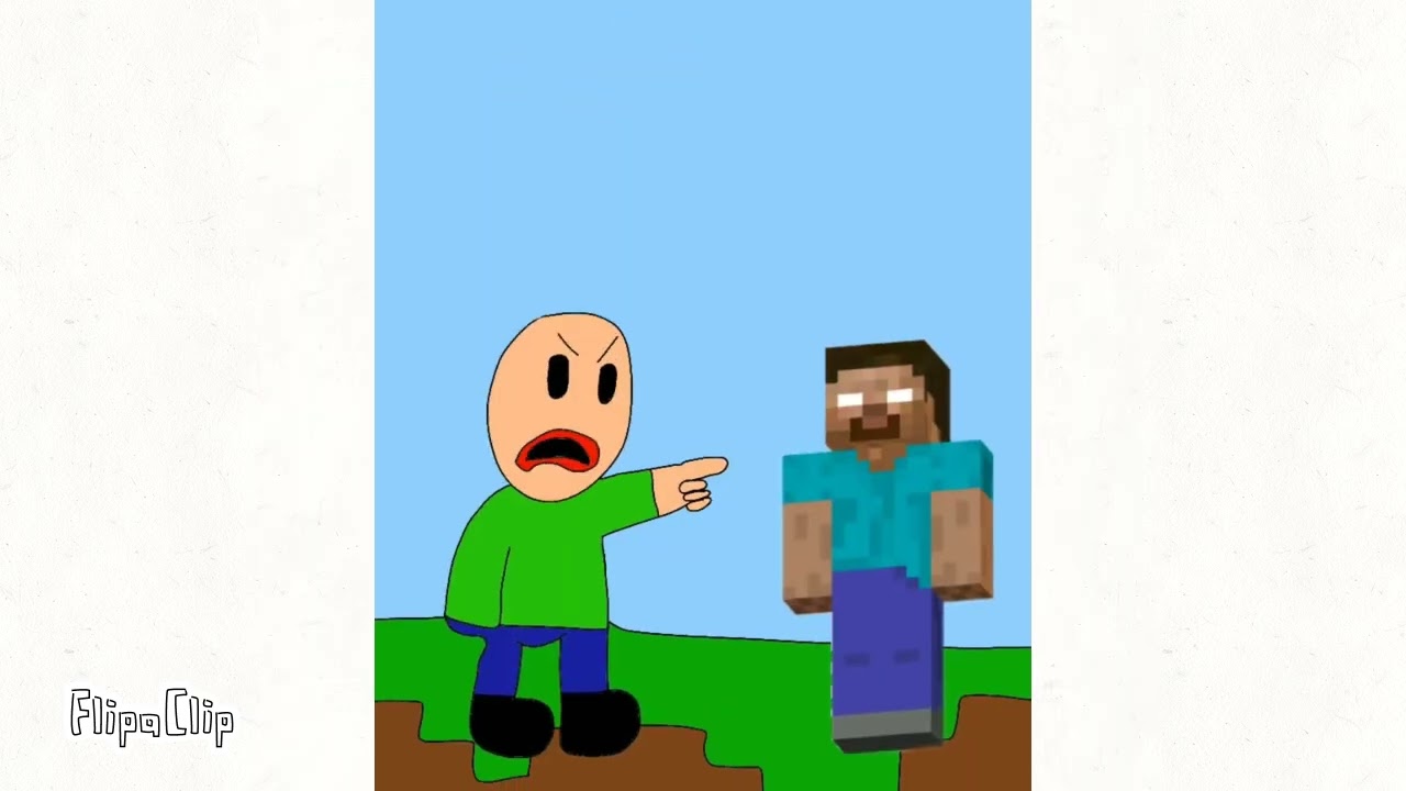 Baldi vs evil steve
