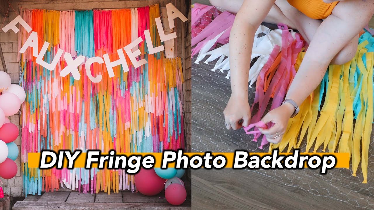 DIY Fringe Photo Backdrop