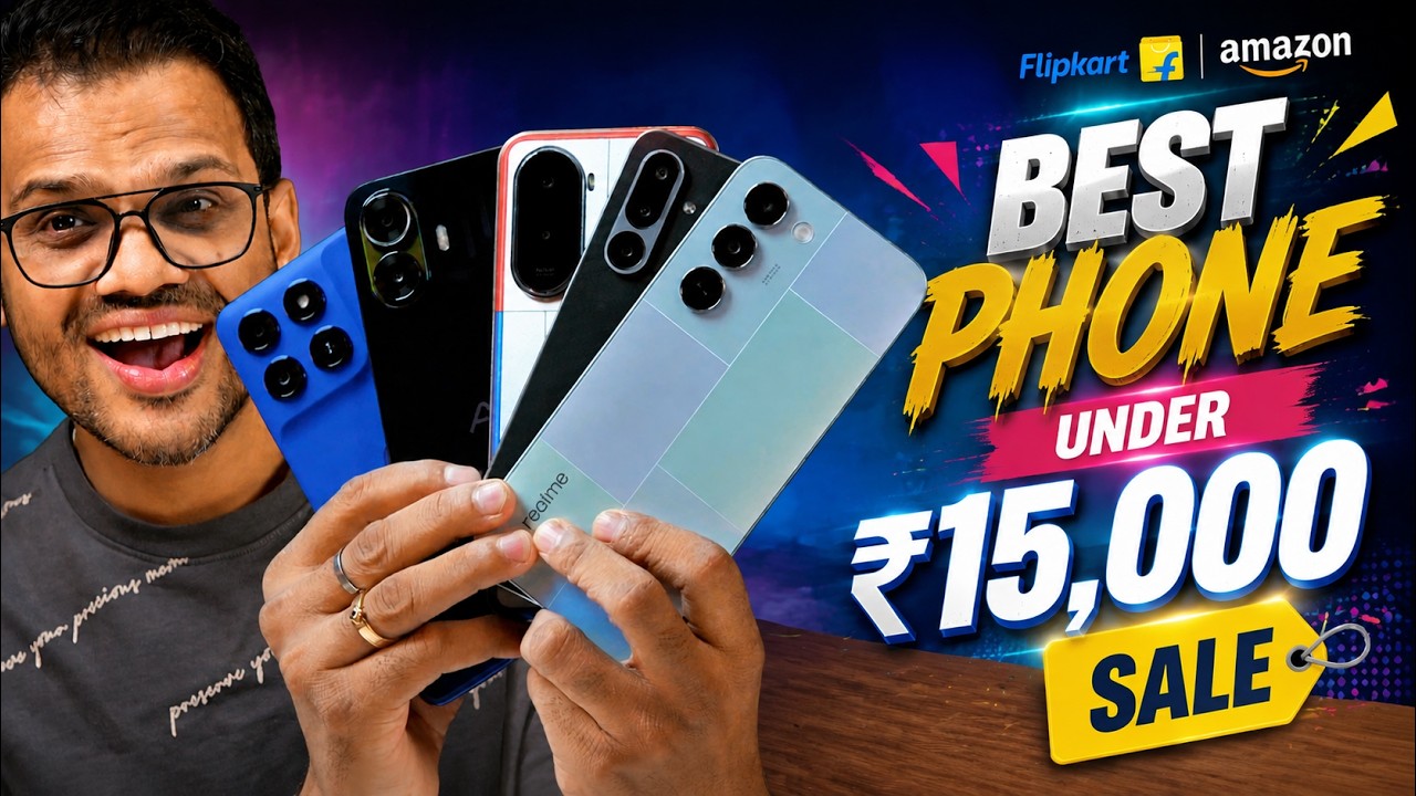 TOP 5 Best Phones Under 15000✅ Flipkart & Amazon Sale✨5G Phones Under 15k