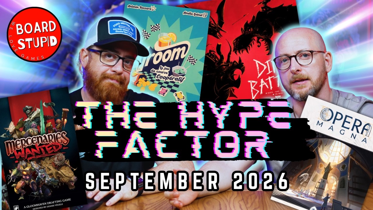 5 самых ожидаемых настольных игр | The Hype Factor, сентябрь 2026 г.