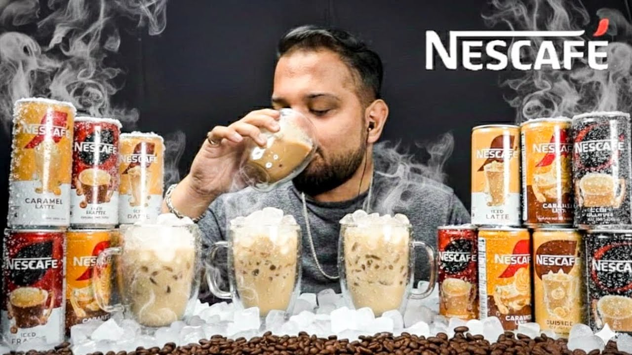 ASMR COLD ICED🥶 COFFEE | COLD DRINKS🍷 | ICED LATTE, CARAMEL LATTE , FRAPPE | DRINKING SOUNDS MUKBANG