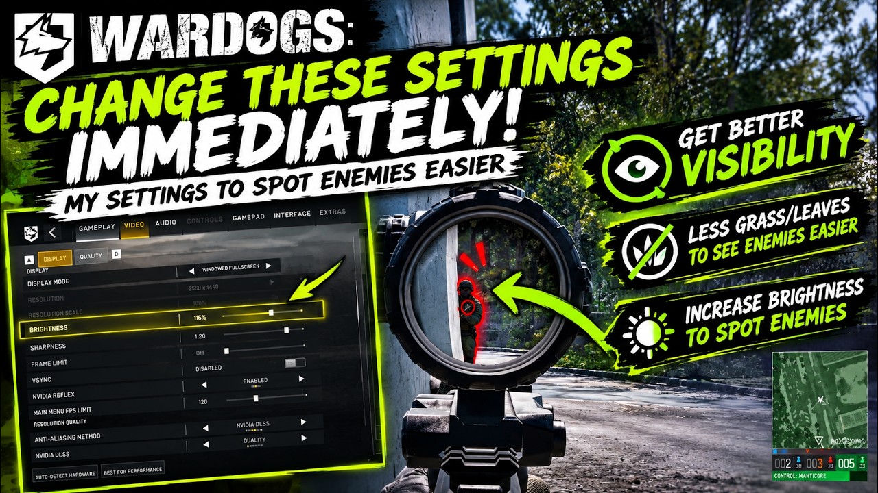 You NEED to Change These WARDOGS Settings! | Better Enemy Visibility