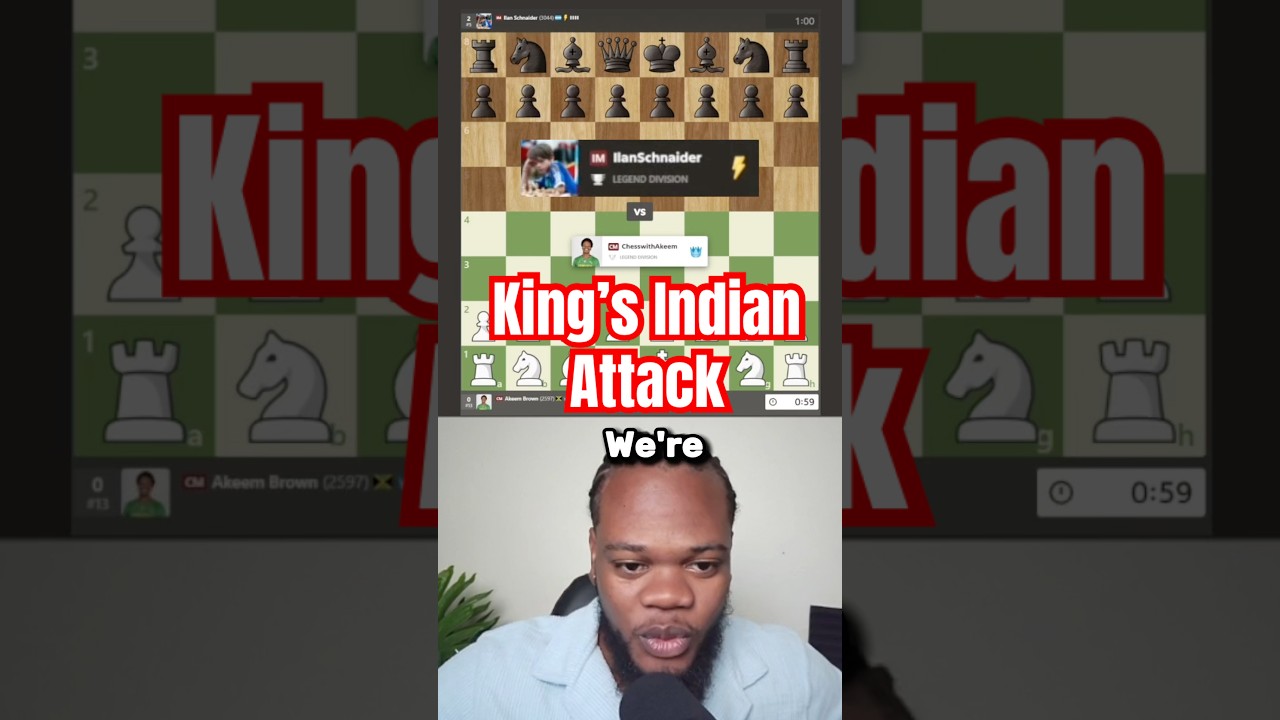 King&rsquo;s Indian Attack #chess #chesscom #chesstips