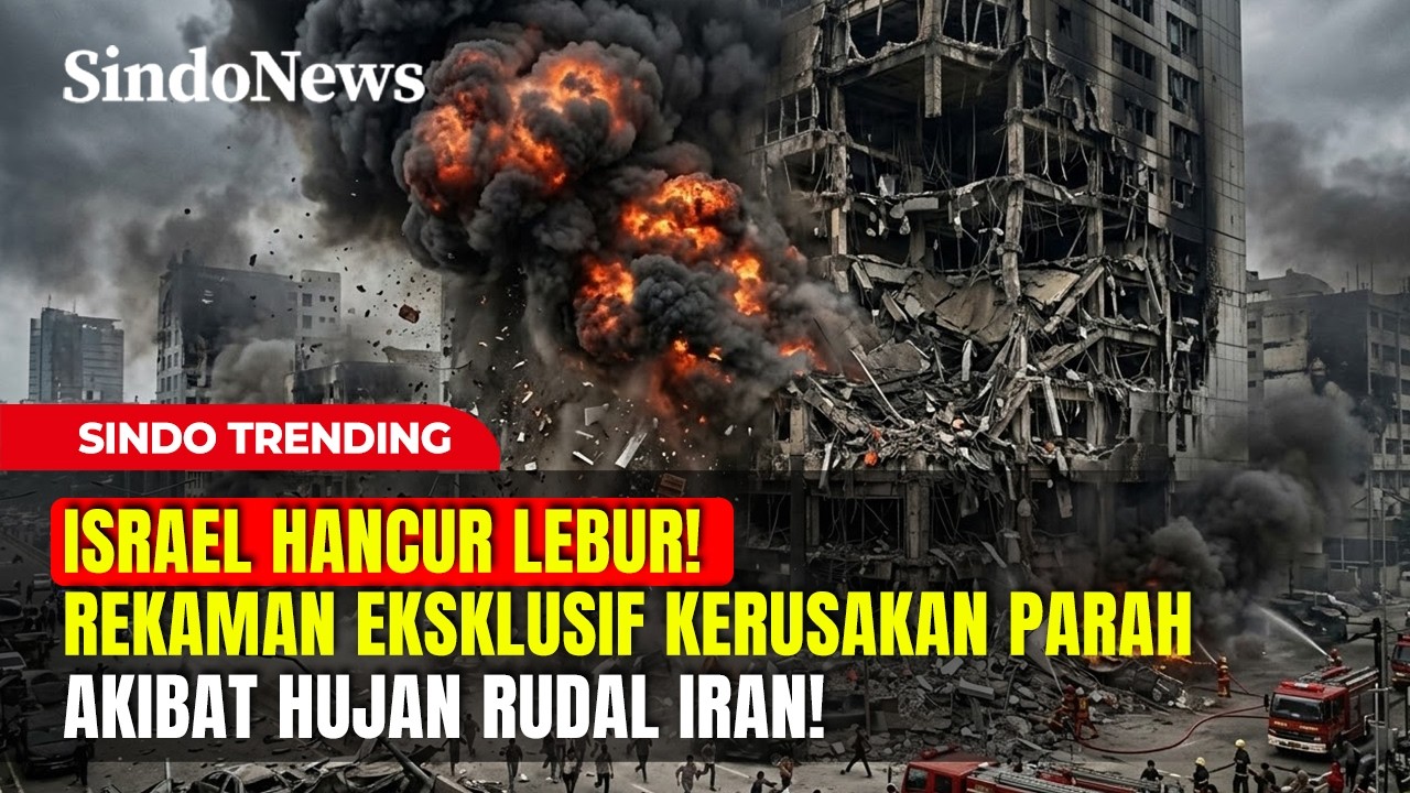 ISRAEL HANCUR LEBUR! Rekaman Eksklusif Kerusakan Parah Akibat Hujan Rudal Iran! | Sindo Trending