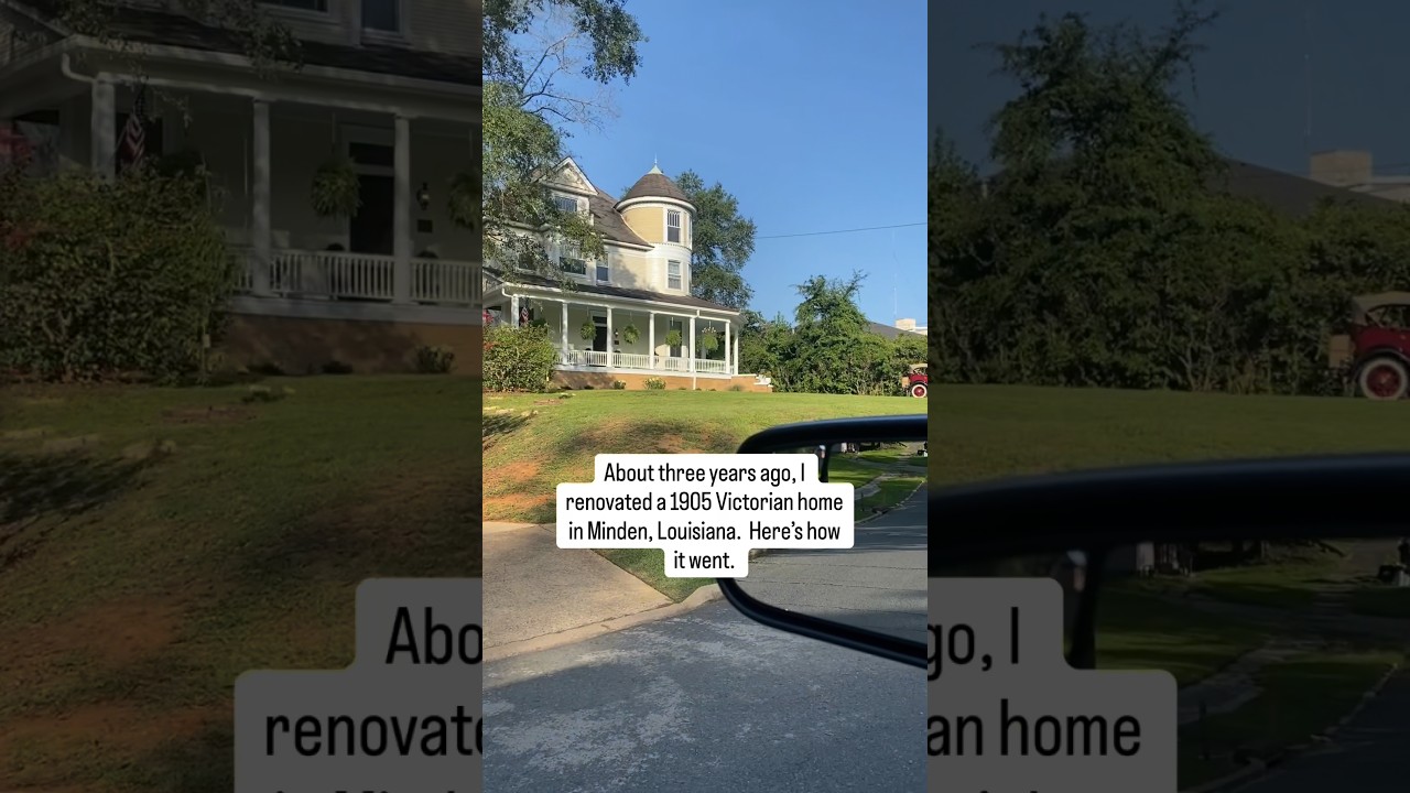 Первая часть реставрации дома в викторианском стиле 1905 года постройки в городе Минден, штат Луи...