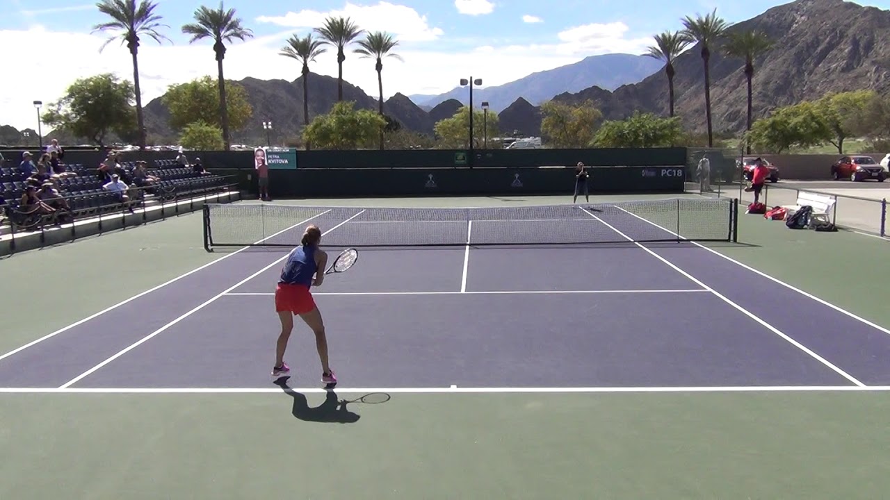 2019 Indian Wells Practice - Belinda Bencic and Petra Kvitov&aacute; Part 4