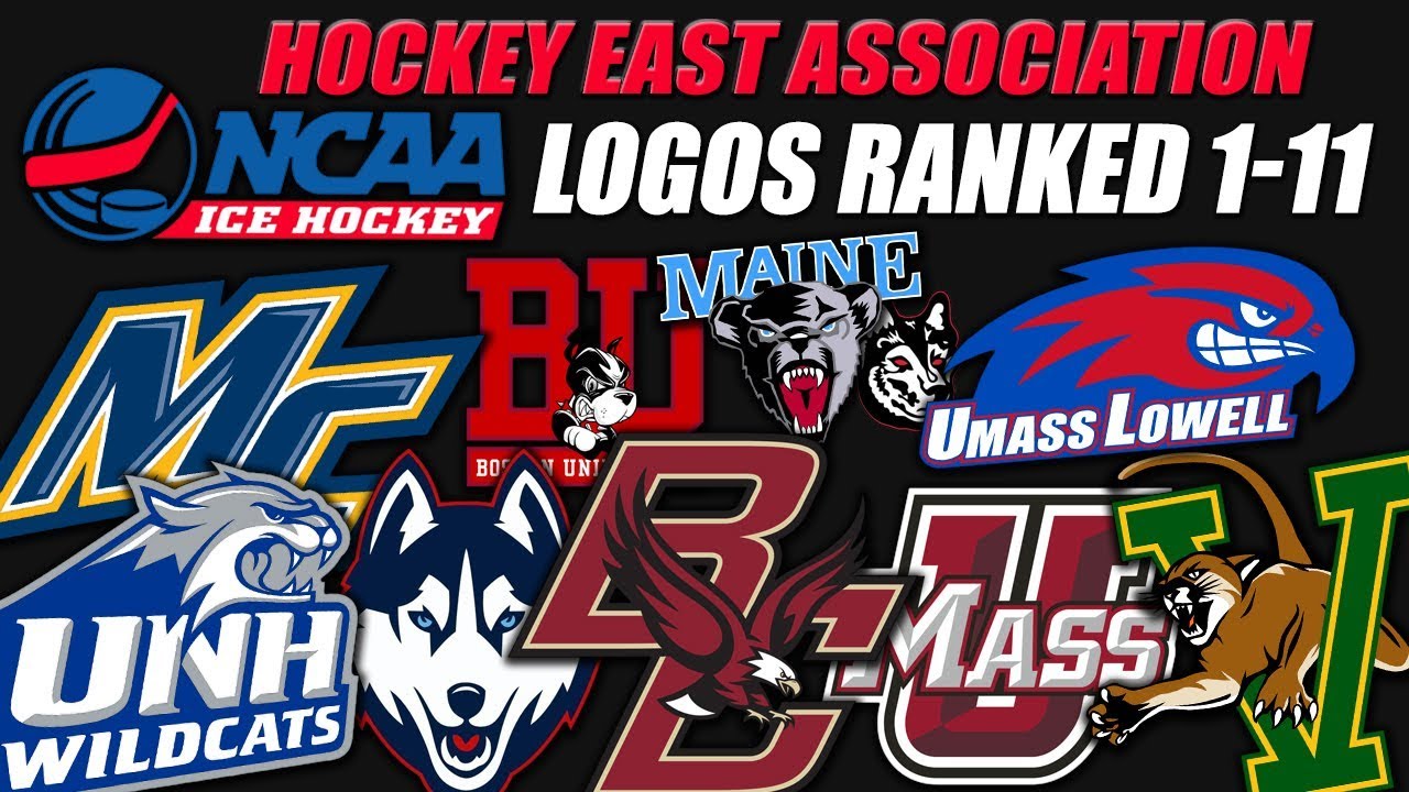 NCAA Hockey East Association Logos Ranked 1-11