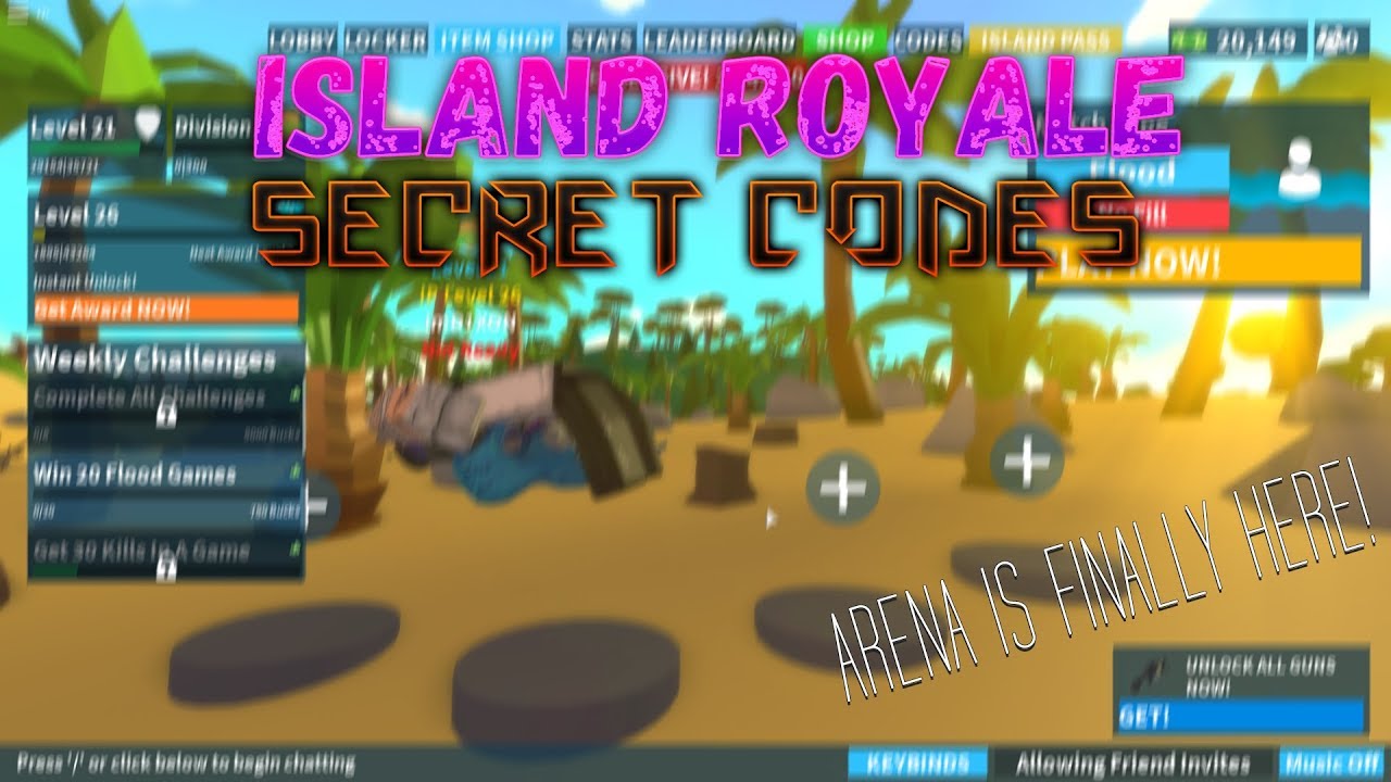 ISLAND ROYALE! SECRET CODES!!! СЕКРЕТНЫЕ КОДЫ!