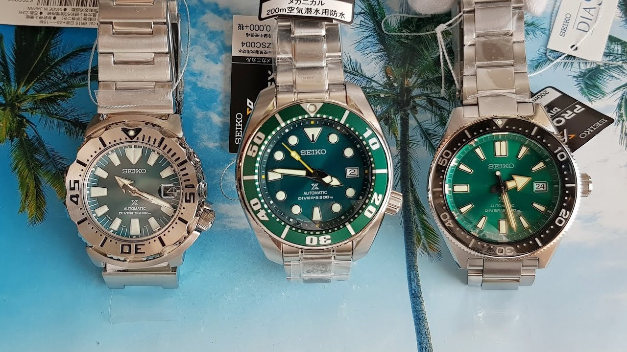 Зеленый обзор / Seiko Szsc004 Sumo / Monster szsc005 / SBDC059 /