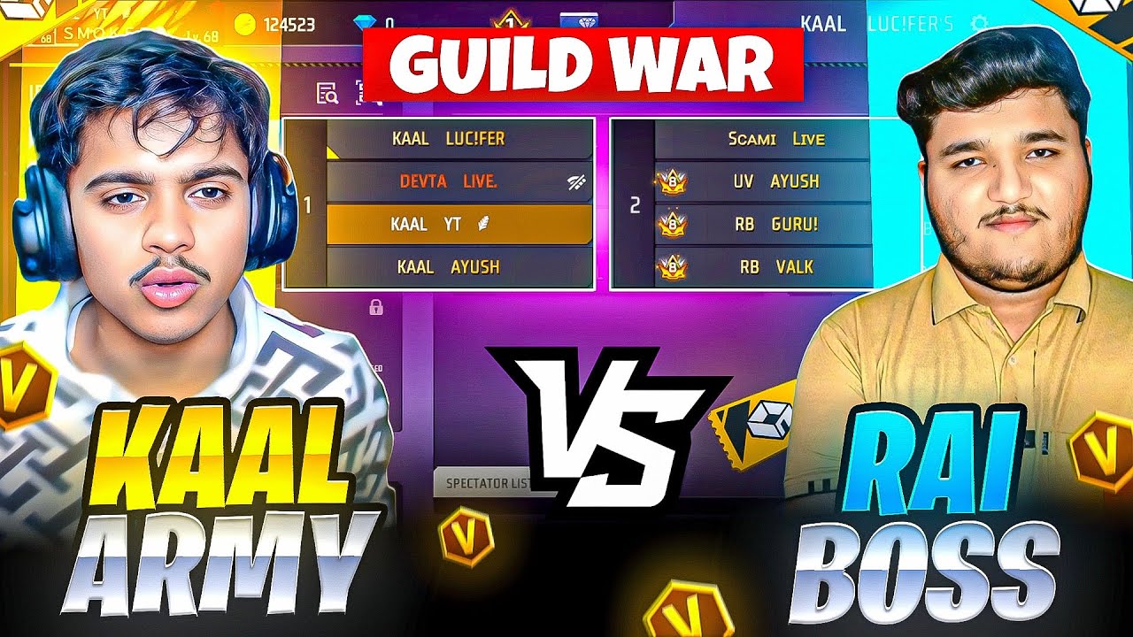KAAL ARMY vs RAI BOSS 😱 | Free Fire Guild Fight | कौन जीतेगा 💀