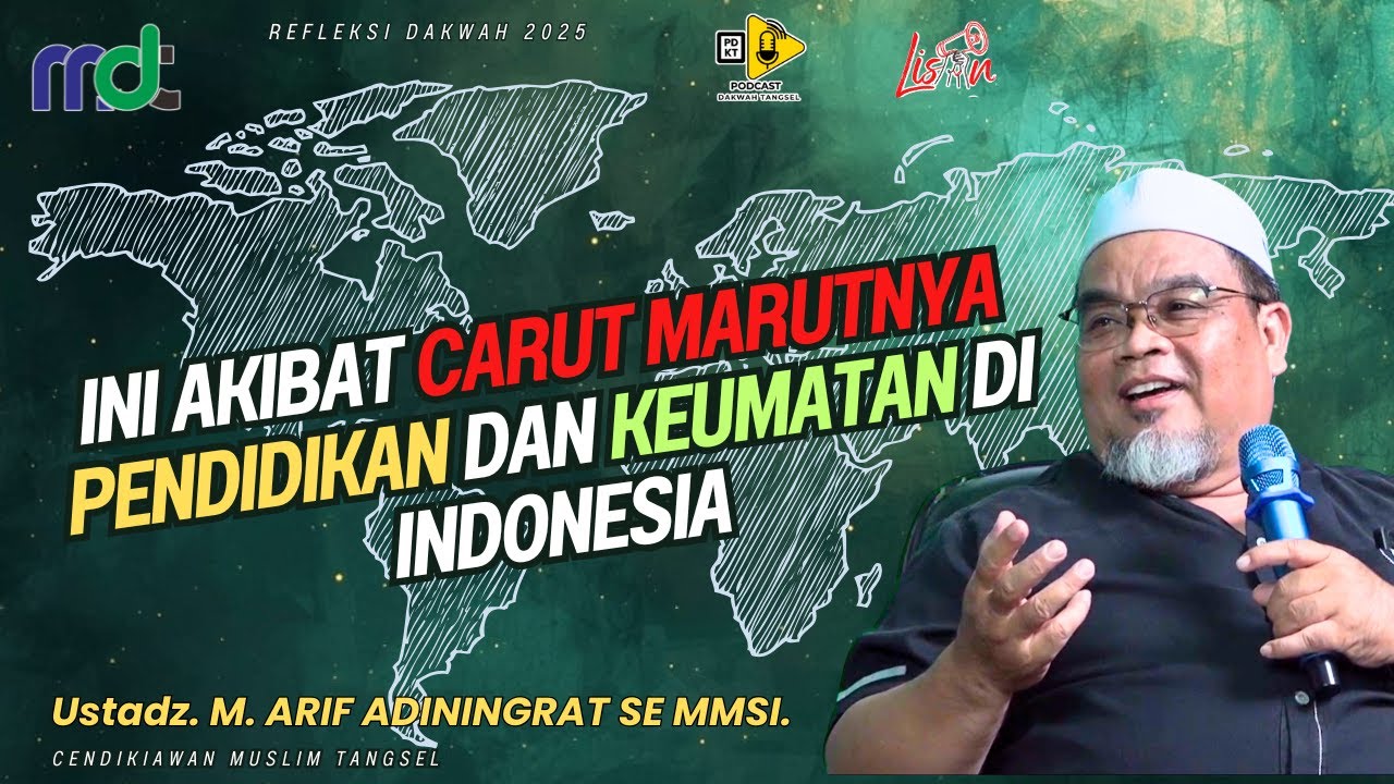 ini akibat carut marutnya pendidikan dan keumatan di indonesia