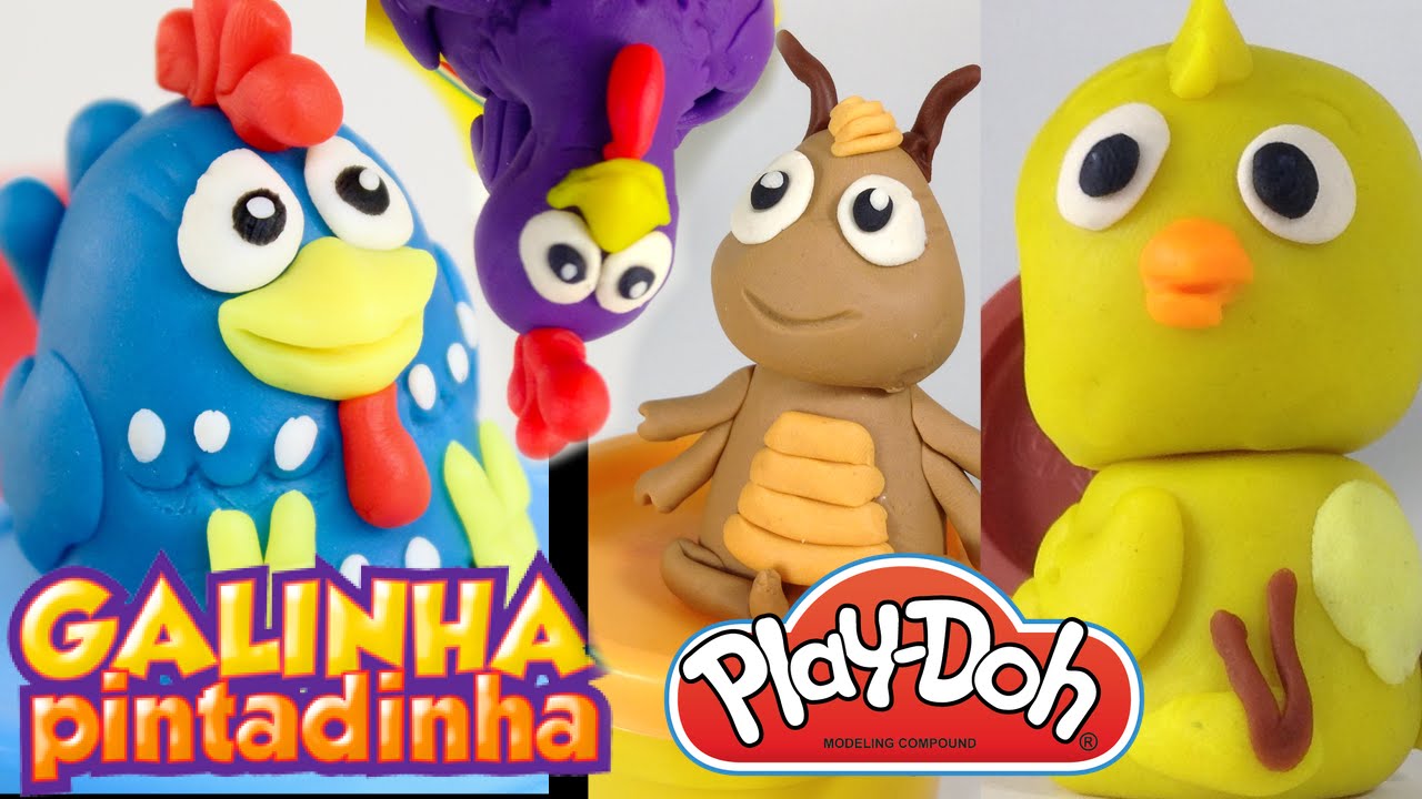 TURMA DA GALINHA PINTADINHA de MASSINHA PLAY DOH