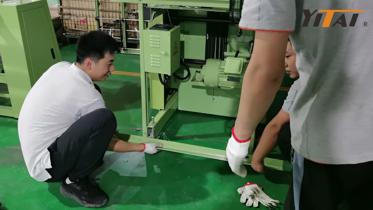 Installation of yitai needle loom machine back creel
