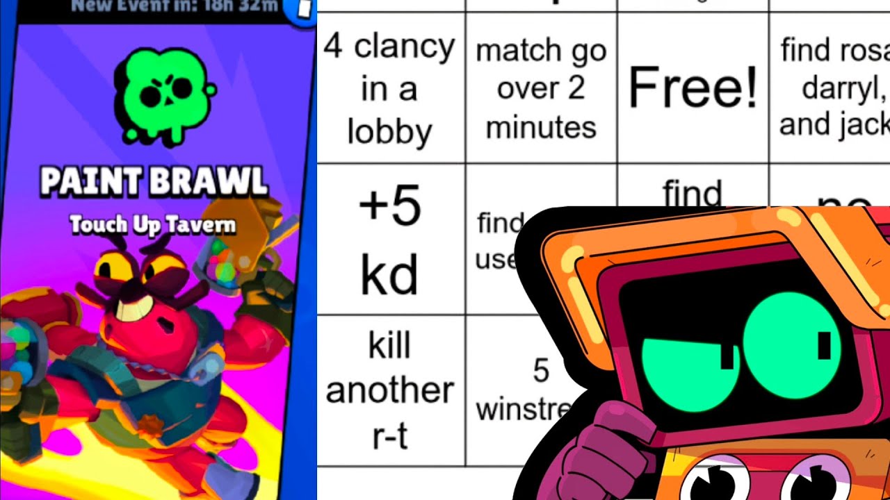 I played paint brawl using only R-T while doing a bingo challenge