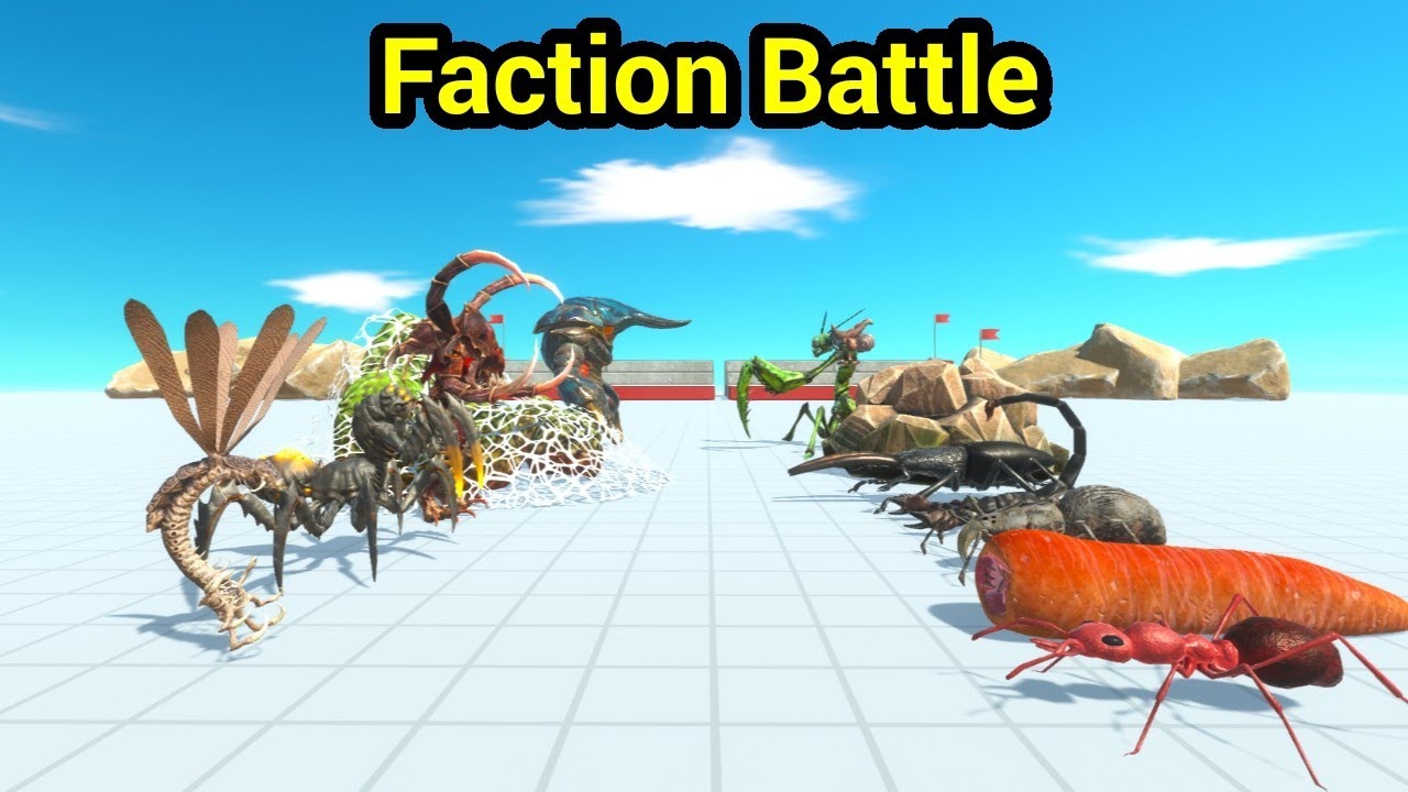 Alien Exotica vs Giant invertebrate Faction battle animal revolt battle simulator