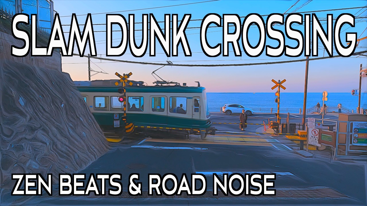 [4K] Shonan Drive: Slam Dunk Crossing to Kamakura | Relaxing Zen Music ＋ Road Noise