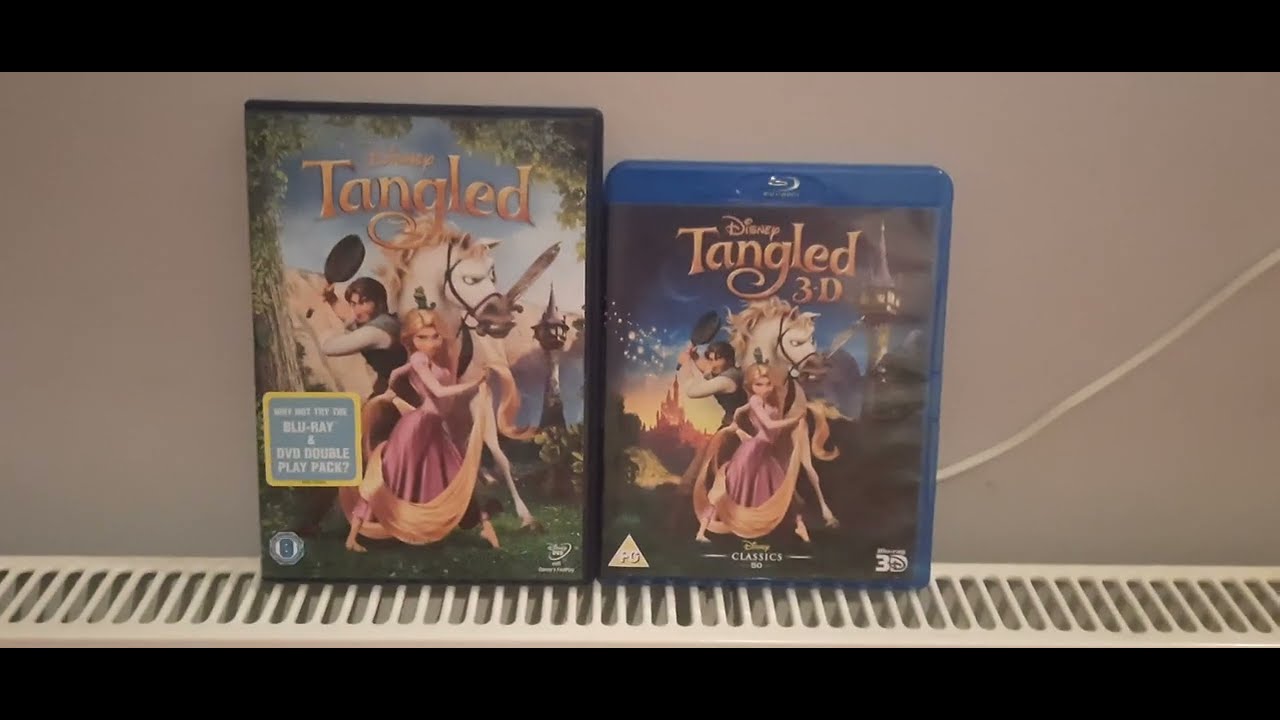 Tangled (UK) DVD and Blu-ray 3D Unboxing