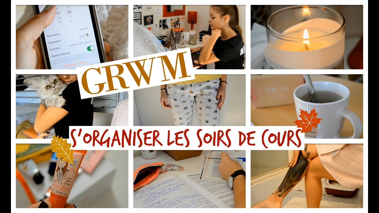 GRWM S'organiser les soirs de cours | ROMY