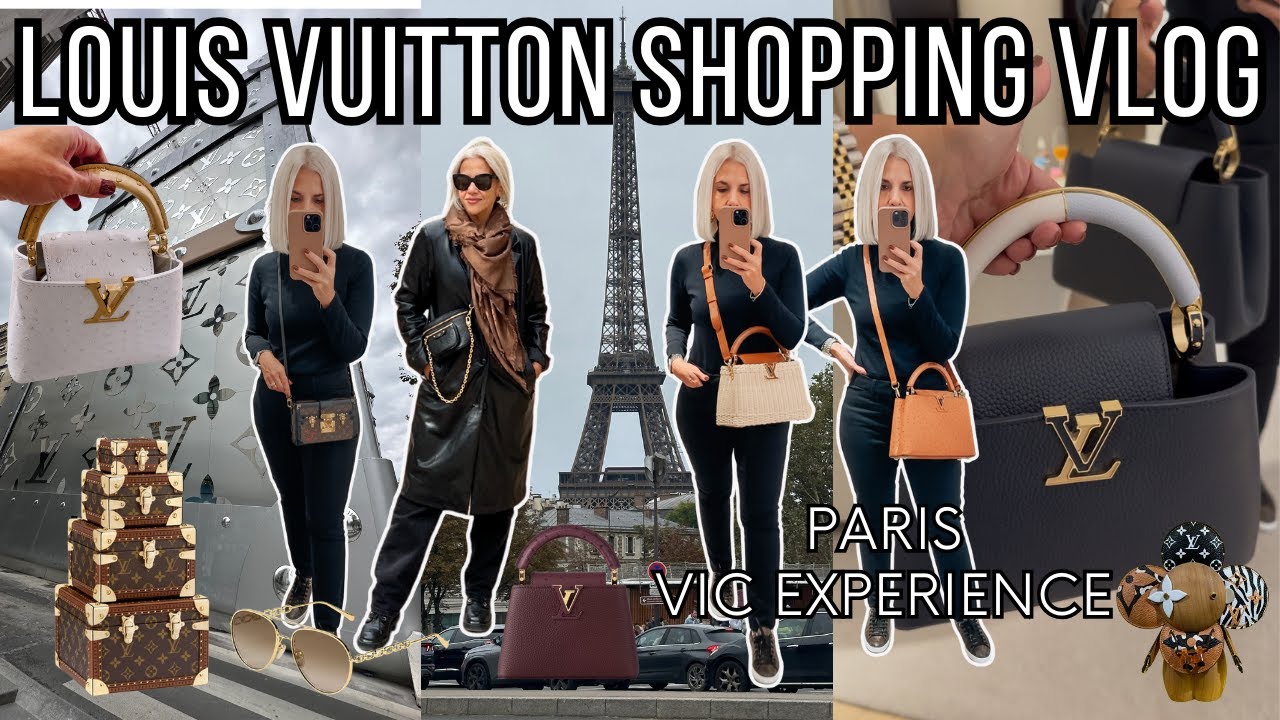 LV PARIS LUXURY SHOPPING VLOG 🛍️ LOUIS VUITTON VIC EXPERIENCE 🥂 SO MANY BAGS!!!!! COME WITH ME! 😍👜