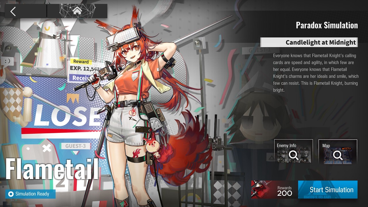 【Arknights】Flametail Paradox Simulation Guide