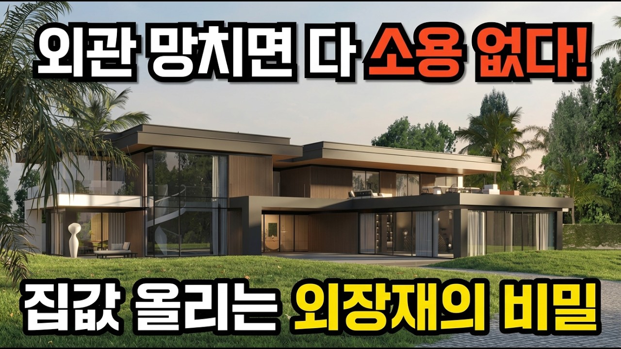 평생 모은 돈으로 지은 집, '외관' 때문에 망친다면?