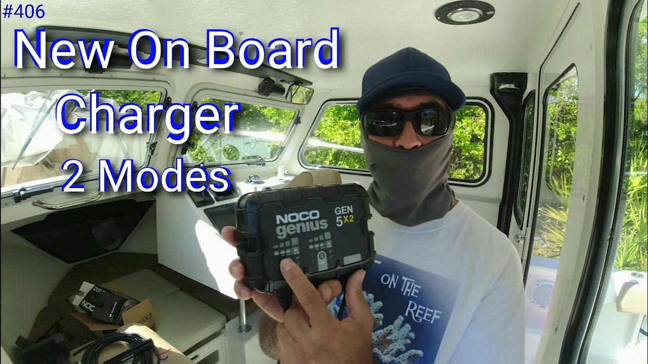 New 2-Bank 12V Onboard Battery Changer Battery Maintainer for the Crooked PilotHouse Boat