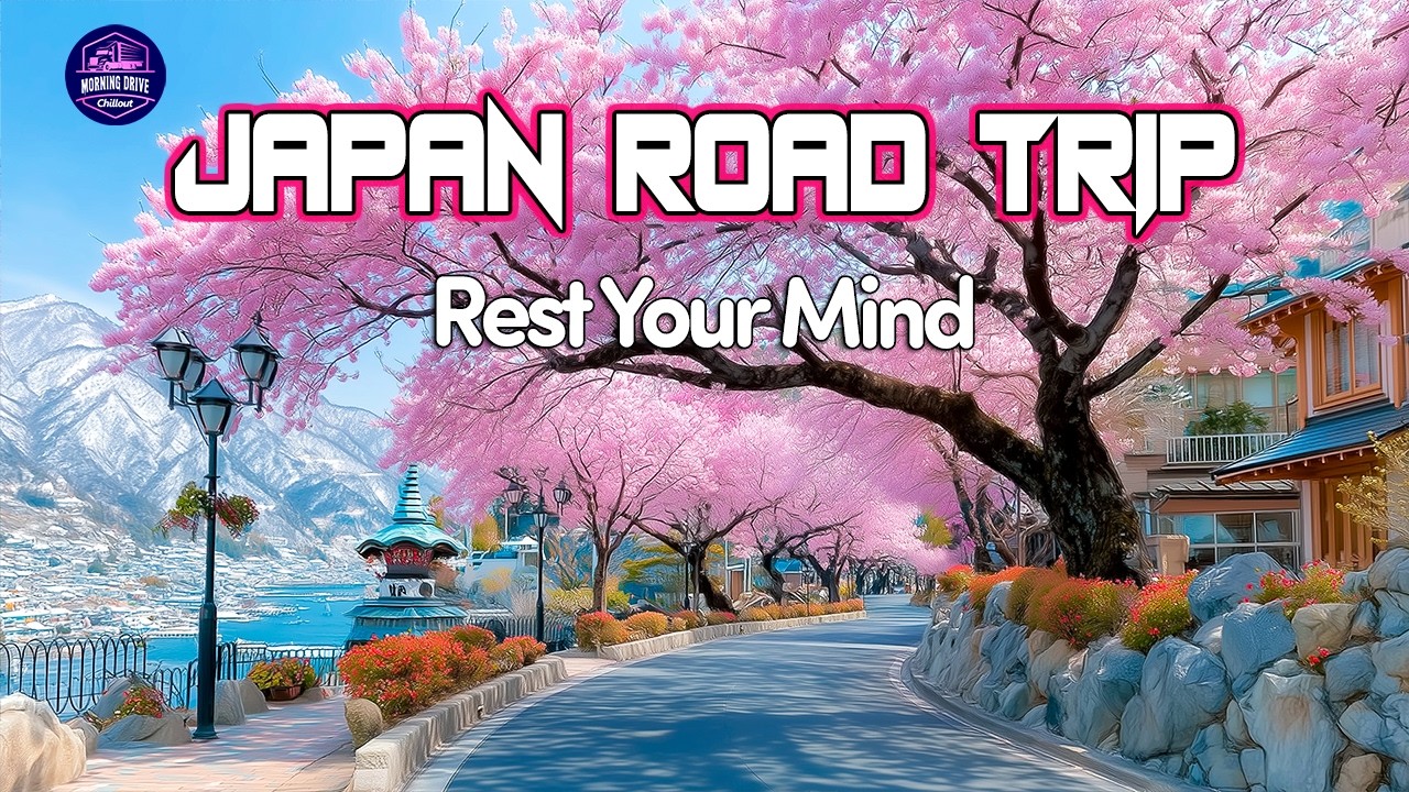 Japanese Scenic Road Trip 🌸 Calm Guitar Instrumental for Relaxing Mind and Enjoying Nature