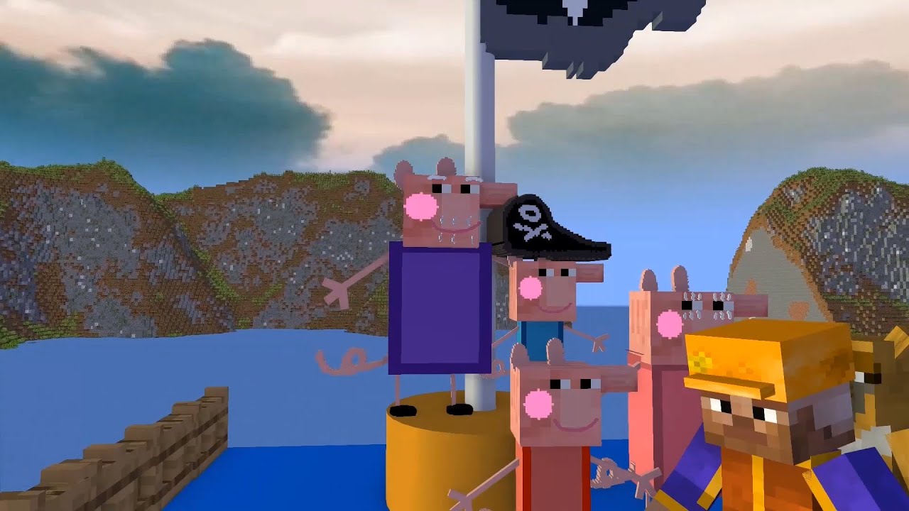 Minecraft: Pirate Island | Peppa Pig