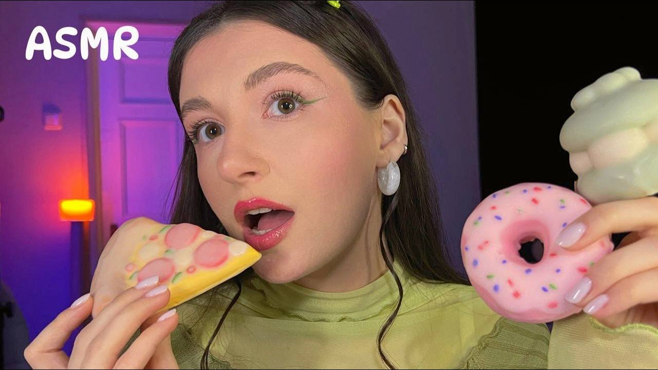 АСМР ХРУСКІТ ТА РЕЛАКС 🍕Фігурки що потребують знищення 🌝