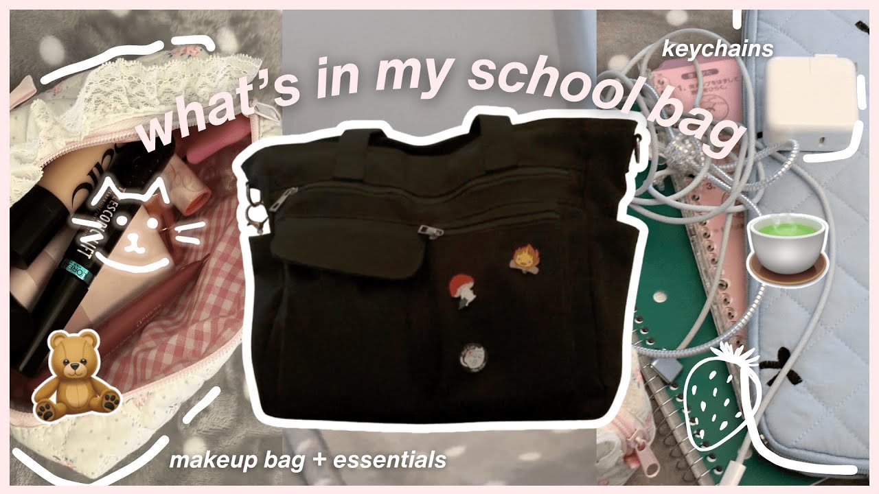 📖 what's in my school bag *HIGHSCHOOL 2026* | aesthetic, it girl, pinterest, essentials 🫧✏️