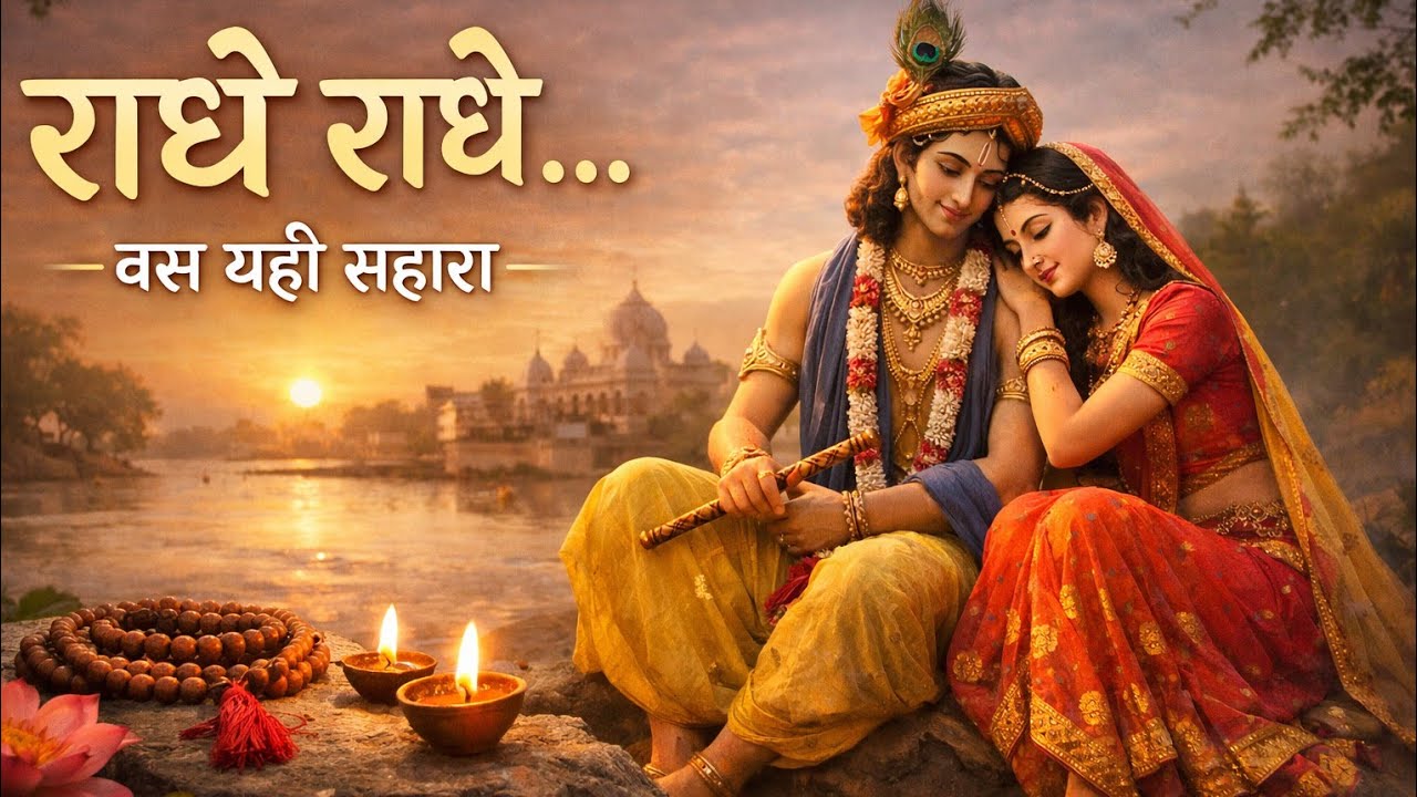 राधे राधे… बस यही सहारा | Radhe Radhe Naam Jap | Peaceful Bhajan | Devotional Meditation #ai #story