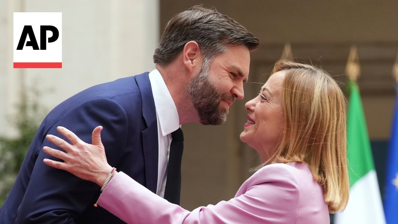 JD Vance meets with Italy's Prime Minister Giorgia Meloni in Rome