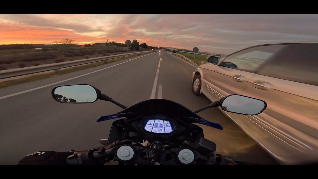 YZF R-125 Sunset ride with music / 4K / SC PROJECT DBKILLER