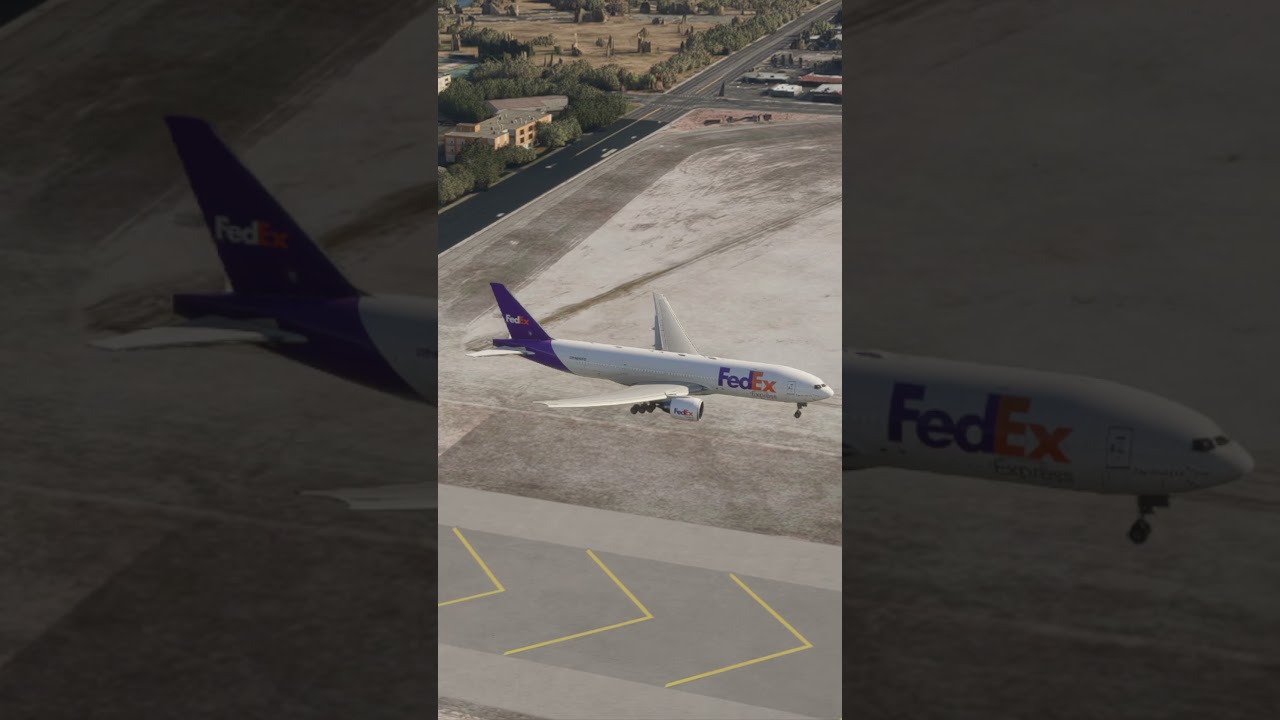 FedEx Airlines прибывает в Международный аэропорт Гарри Рида ✈️