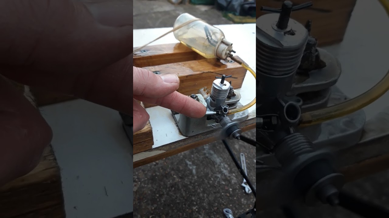 Test run DC Merlin 0.75cc diesel engine.