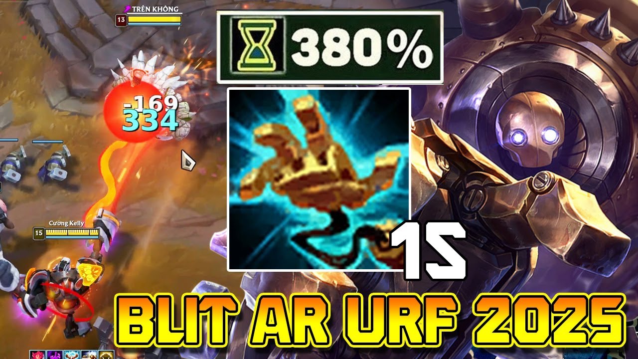 Blitzcrank AR URF 2025 -  Kéo Liên Tục Khiến Đội Bạn Tức Xanh Mặt !!!