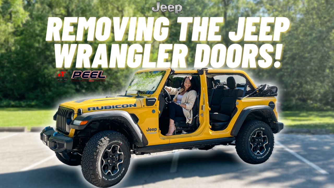 HOW TO REMOVE JEEP WRANGLER 4XE DOORS! | Driving A Jeep Wrangler Without Doors & A Roof! | Toronto