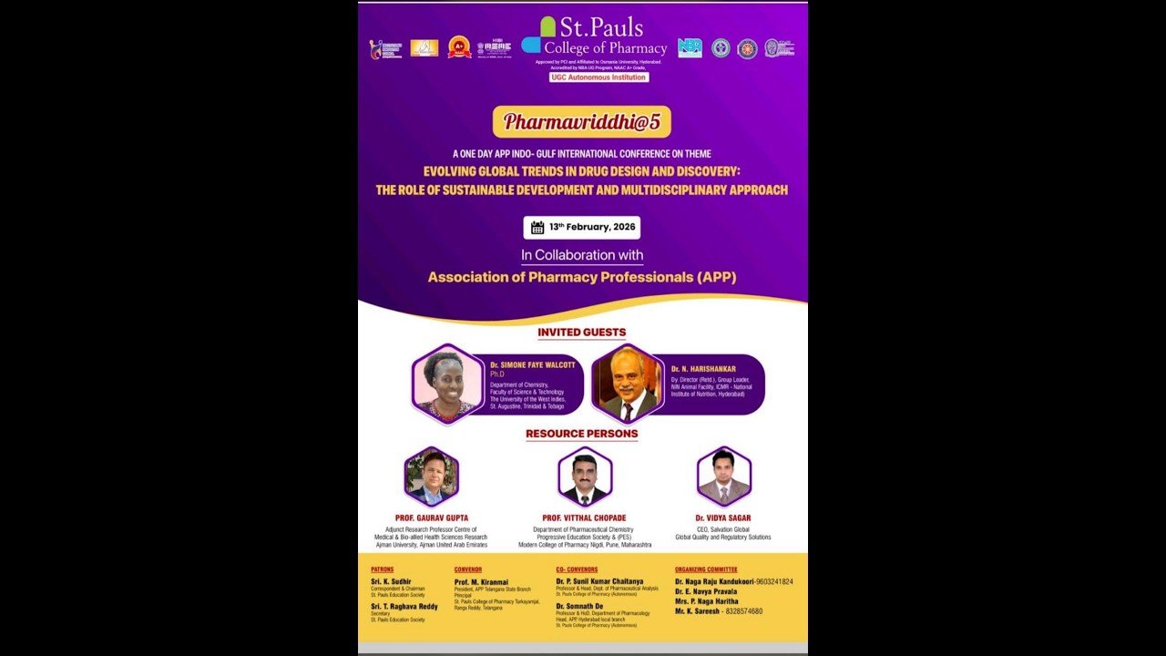 LIVE Pharmavriddhi@5- INDO-GULF International Conference.