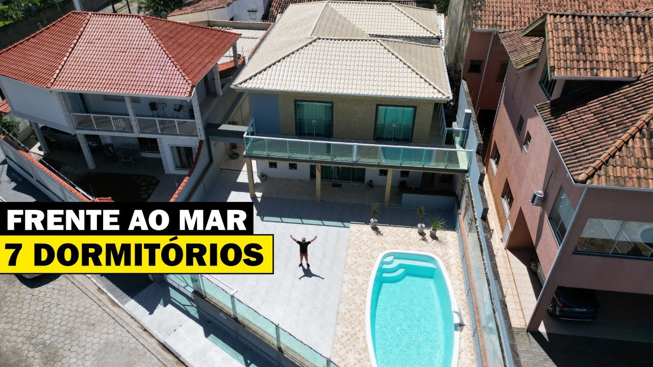 Sobrado frente ao mar com 7 dormitórios no bairro do Stella Maris - Peruíbe SP | Litoral Sul